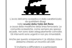 Volantino sciopero cobas scuola pendolari  31 ottobre 2024