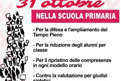 Volantino sciopero cobas scuola elementare 31 ottobre 2024