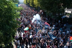 Manifestazione in solidarietà della Global Summud Flotilla e per la Palestina libera. Bologna 3-10-2025.