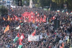 Manifestazione in solidarietà della Global Summud Flotilla e per la Palestina libera. Bologna 3-10-2025.