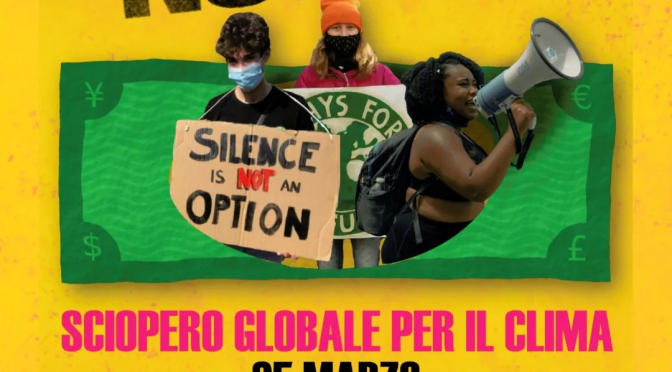 Aderiamo il 25 marzo allo “sciopero globale per il clima”