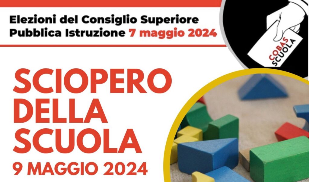 Sciopero 9 maggio Assemblea Cobas 